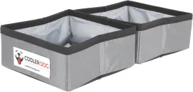 Pocket Bowl Dog - Collapsible, Foldable, Travel Pet Bowl for Food and Water Double Small (24 oz. x2)