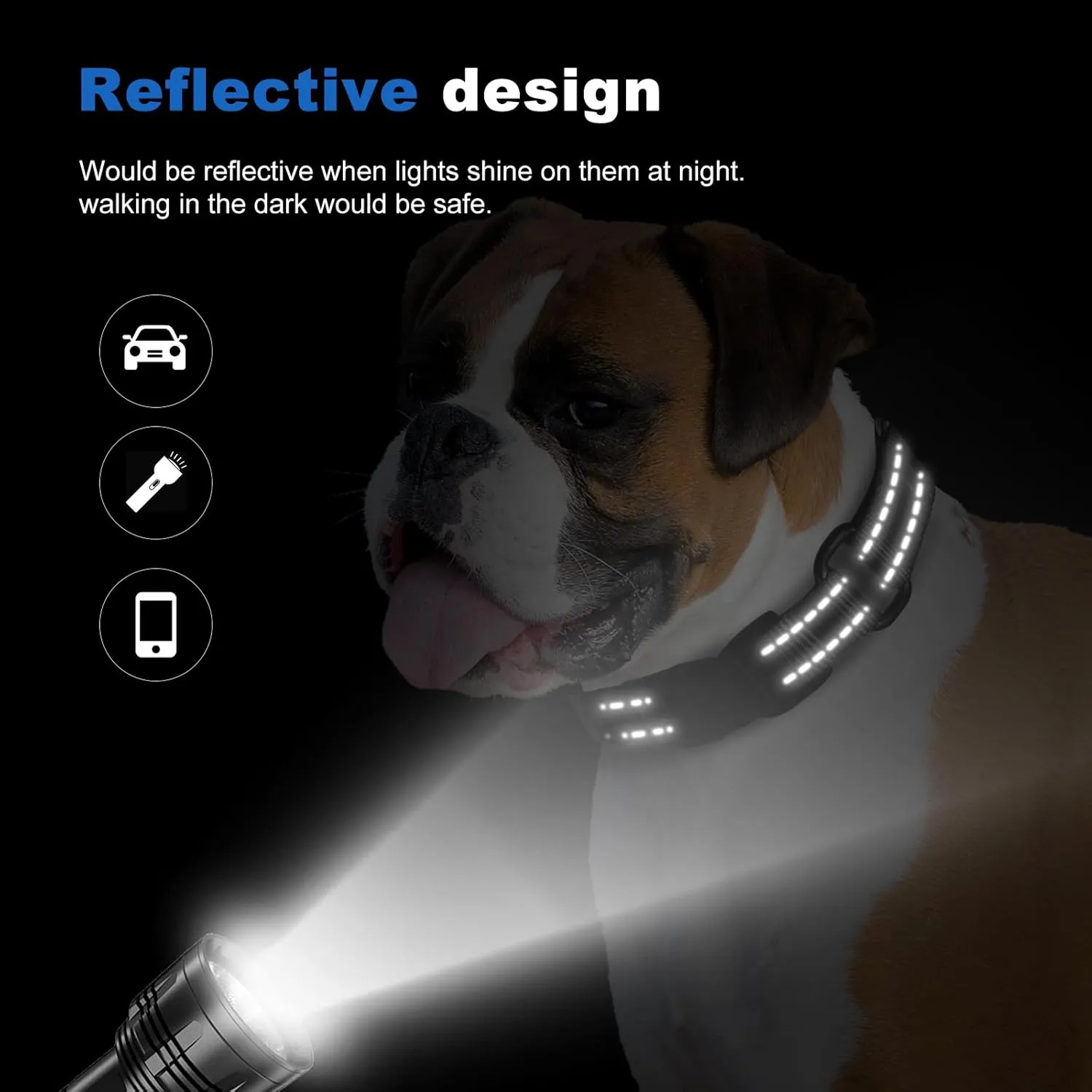 Reflective Martingale Dog Collars. Dog Collar with Quick Release Buckle. Adjustable Soft Padded Breathable Nylon Pet Collar Suitable for Puppies for Small Medium Large Dogs.