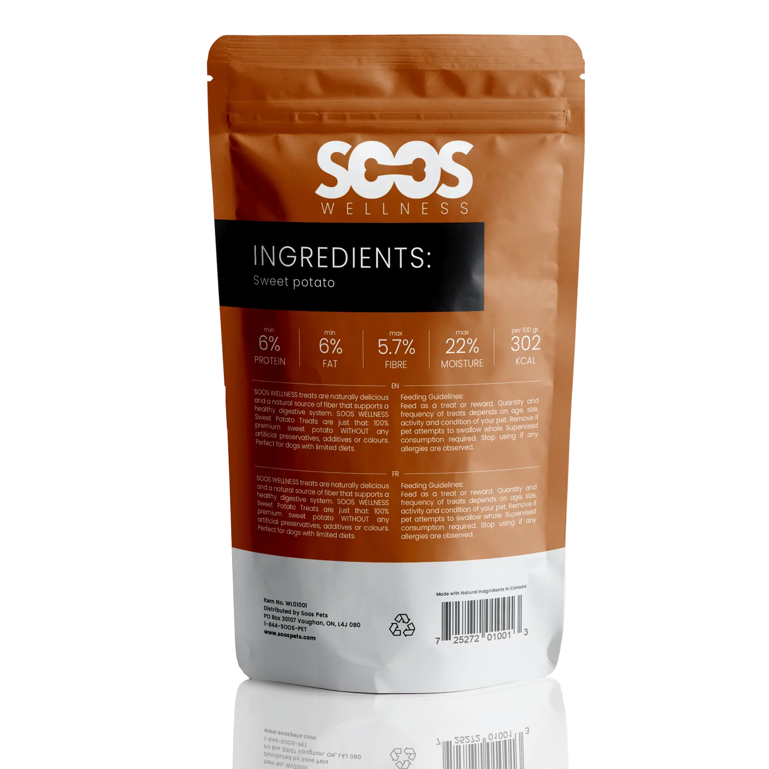 Soos Pets Sweet Potato Wellness Treats