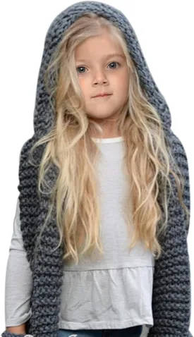 Sumolux Winter Kids Warm Cat Animal Hats Knitted Coif Hood Scarf Beanies for Autumn Winter