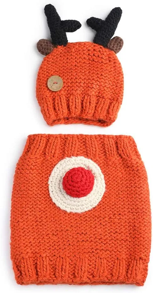 Sumolux Winter Kids Warm Cat Animal Hats Knitted Coif Hood Scarf Beanies for Autumn Winter