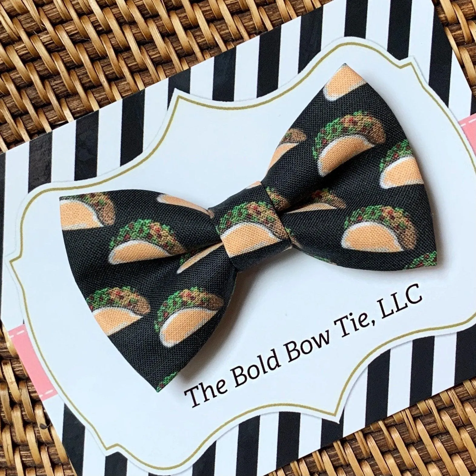 Taco Bow Tie for Dog and Cat Collar
